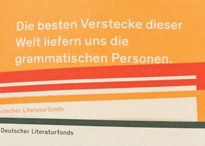 Ausgezeichnet vom Deutschen Literaturfonds