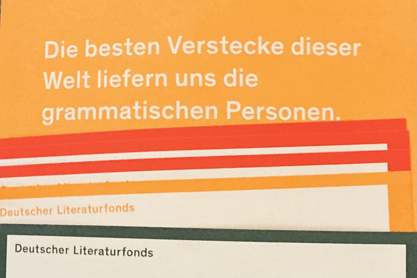 Ausgezeichnet vom Deutschen Literaturfonds